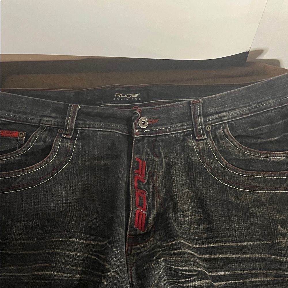 😄Rude unlimited skater jeans baggy 40 grunge ganster
